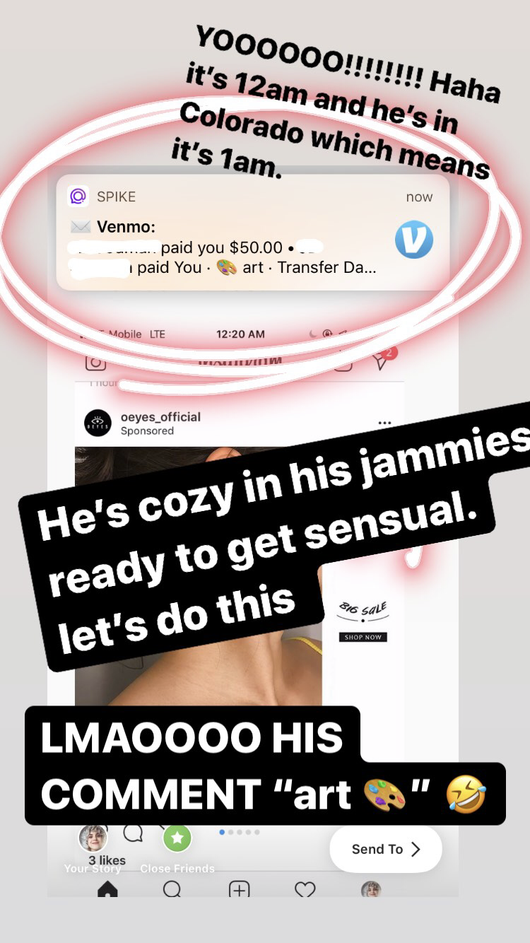 comptoir des cotonniers - Yoooooo!!!!!!!! Haha it's 12am and he's in Colorado which means it's 1am. Spike Venmo ...paid you $50,00. paid You art Transfer Da... He's cozy in his jammies ready to get sensual. let's do this Lmaoooo His Comment "art" Send To 