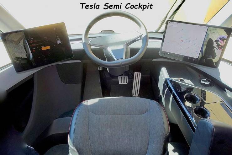 tesla semi truck - Tesla Semi Cockpit