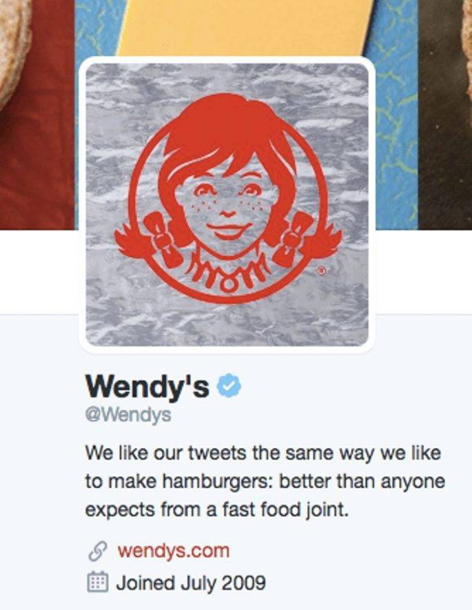 wendy's twitter logo - Wendy's We our tweets the same way we to make hamburgers better than anyone expects from a fast food joint. wendys.com Joined