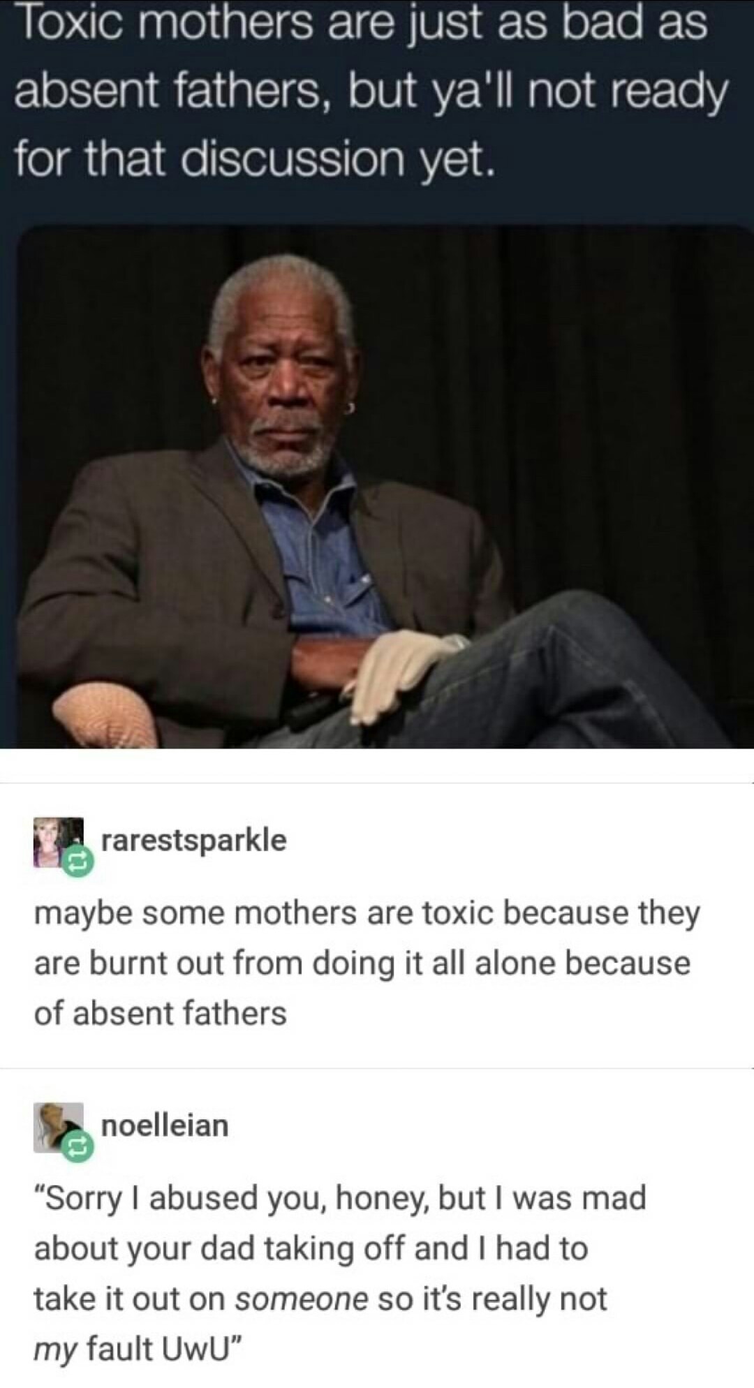 long distance relationship quotes - Toxic mothers are just as bad as absent fathers, but ya'll not ready for that discussion yet. rarestsparkle maybe some mothers are toxic because they are burnt out from doing it all alone because of absent fathers noell