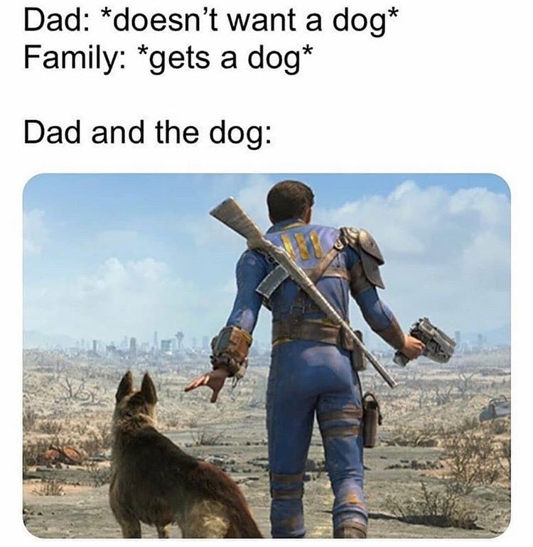 fallout 4 wallpaper iphone - Dad doesn't want a dog Family gets a dog Dad and the dog