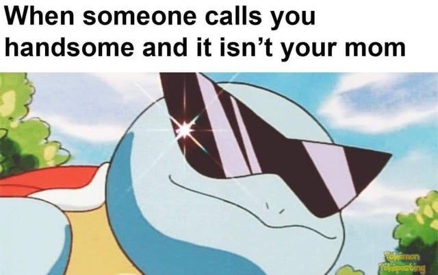 squirtle badass - When someone calls you handsome and it isn't your mom
