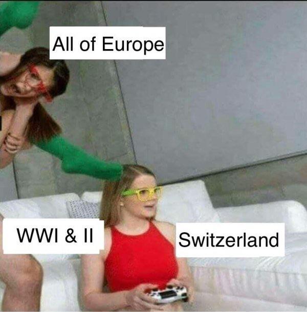 laughs in 3000 rounds per minute - All of Europe Wwi & Ii Switzerland