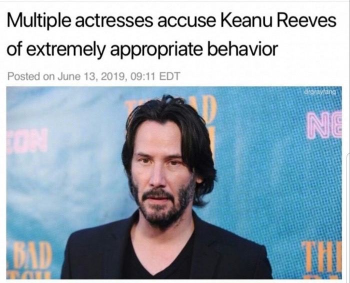 multiple actresses accuse keanu reeves - Multiple actresses accuse Keanu Reeves of extremely appropriate behavior Posted on , Edt drgraytangi