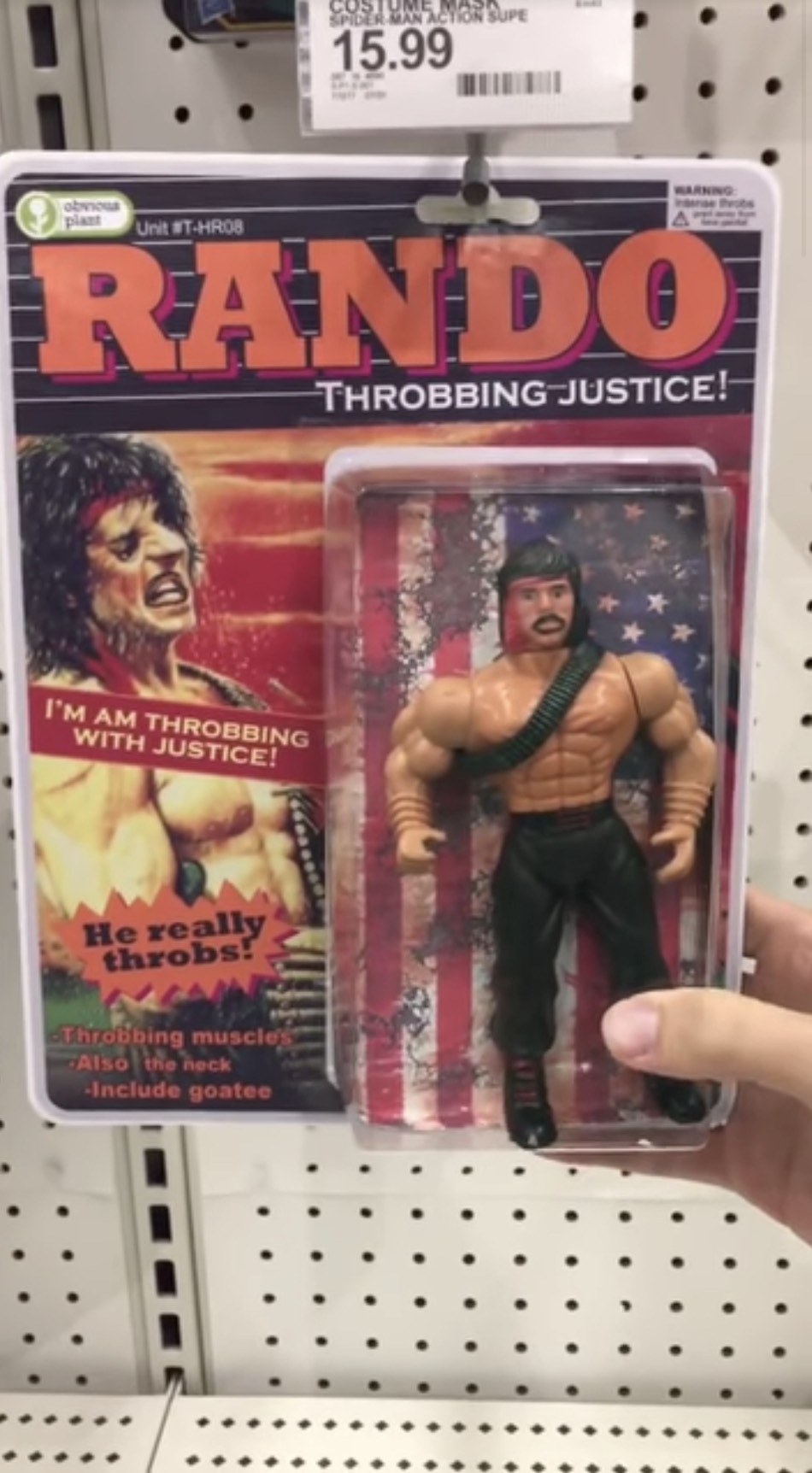 muscle - Some Or Supe 15.99 31 Unit ItHRO8 Rando Throbbing Justice! I'M Am Throbbing With Justice! He really throbs! Throbbing muscles Also the neck Include goatee . . . .