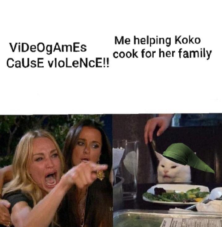 zelda meme - mom vs video games meme - Videogames Me helping Koko CaUSE vloLeNCE!! ... cook for her family