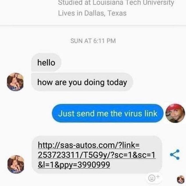 Studied at Louisiana Tech University Lives in Dallas, Texas Sun At hello how are you doing today Just send me the virus link 253723311T5G9y?sc1&sc1 &l1&ppy3990999
