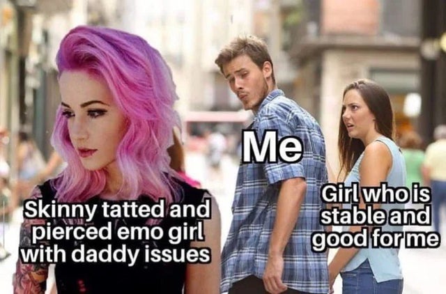 man look woman ass - Me Girl who is stable and good for me Skinny tatted and pierced emo girl with daddy issues