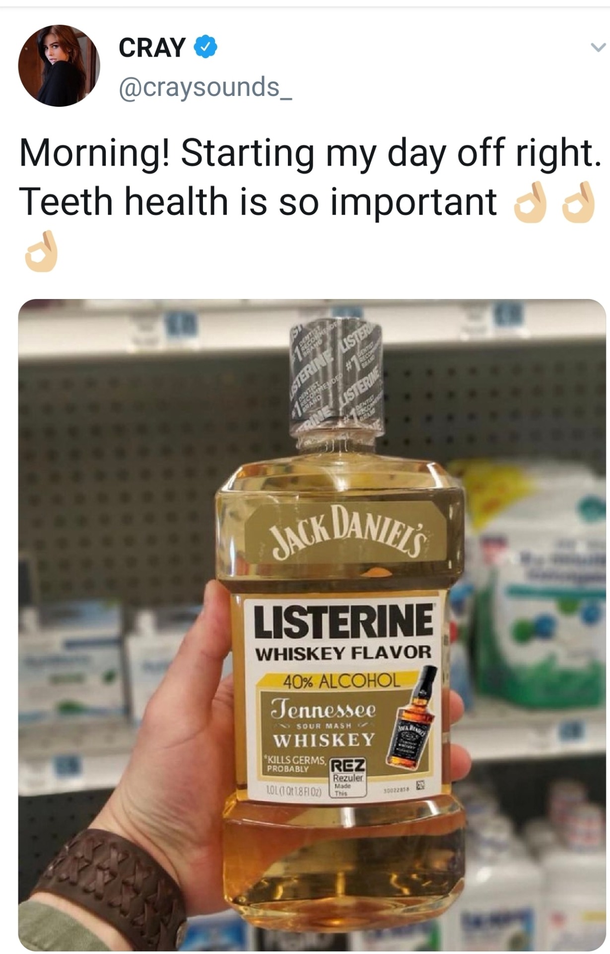 jack daniel's whiskey & cola - Cray Morning! Starting my day off right. Teeth health is so important dd Sterine Listen Menoed # Listerine Jack Danifes Listerine Whiskey Flavor 40% Alcohol Tennessee Sour Masm Whiskey Kills Germs, Probably Rezuler Made Lol 