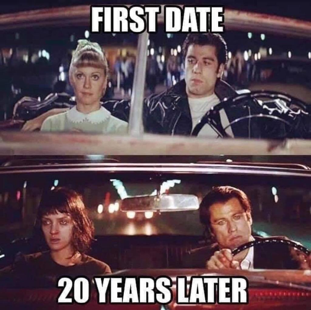 Marriage - First Date 20 Years Later