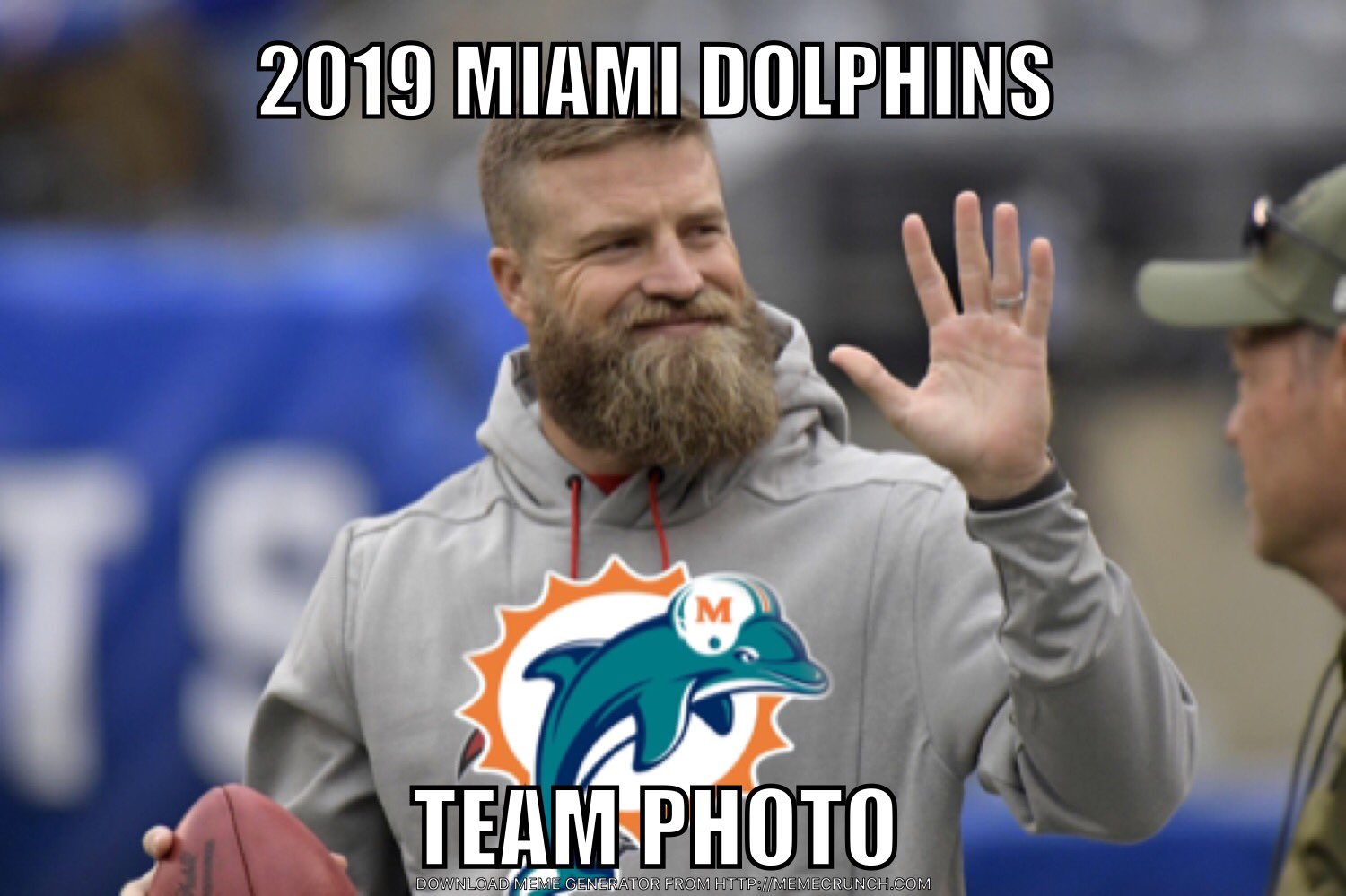 nfl memes - ryan fitzpatrick dolphins - 2019 Miami Dolphins Hoto Download Meme Generator From