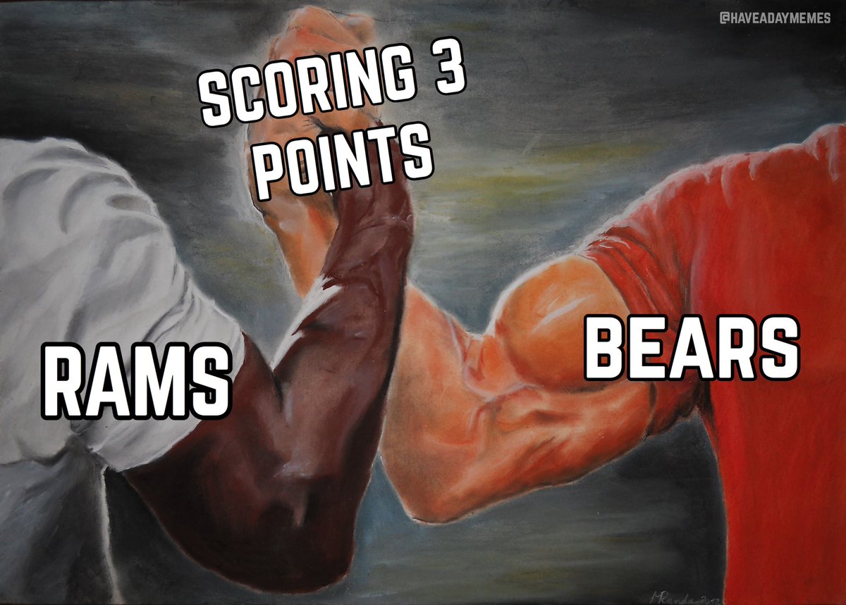 nfl memes - arm wrestling meme template - Chaveadaymemes Scoring 3 Points Rams Bears