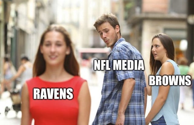 nfl memes - bisexual girlfriend - Nfl Media Browns Ravens