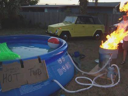 cursed - redneck inventions - Tub Hot