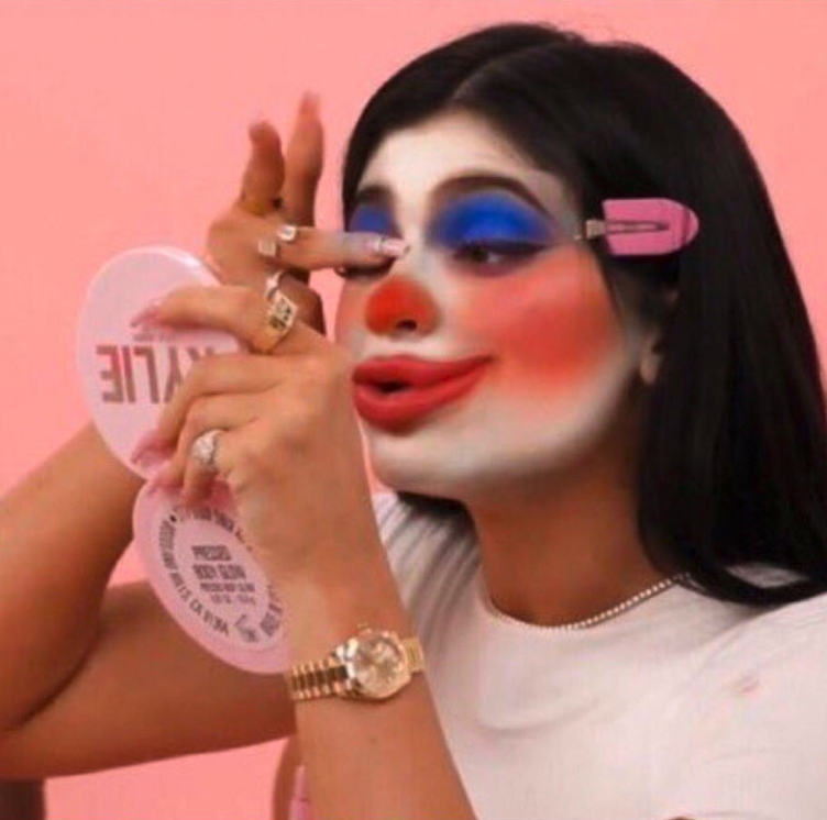 Clown Memes - Kyile Jenner in clown makeup