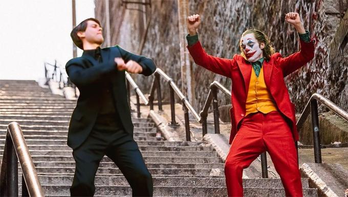 Clown Memes - Joker and peter parker dancing meme