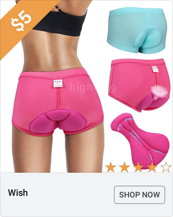 wish.com ads - fart shorts wish