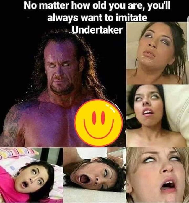 facial expression - No matter how old you are, you'll always want to imitate Undertaker