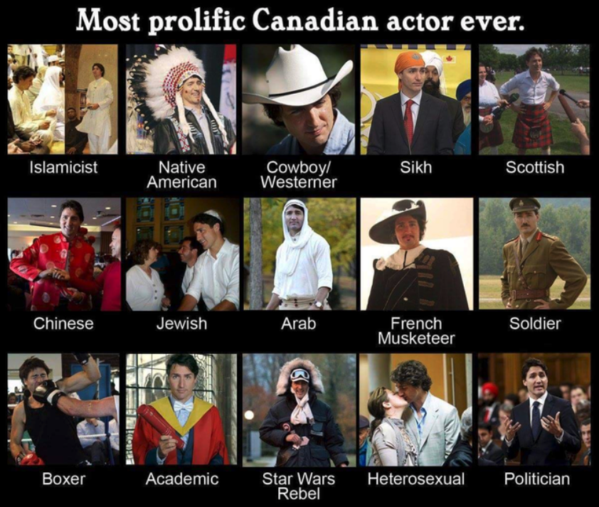 most prolific canadian actor ever - Most prolific Canadian actor ever. Islamicist Native American Cowboy Westerner Sikh Scottish Chinese Jewish Arab French Musketeer Soldier Boxer Academic Star Wars Rebel Heterosexual Politician