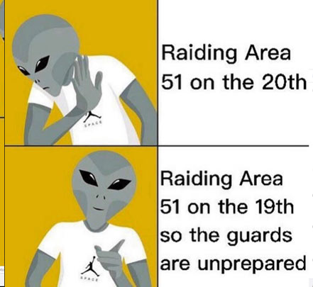 Storm Area 51 meme guards unprepared
