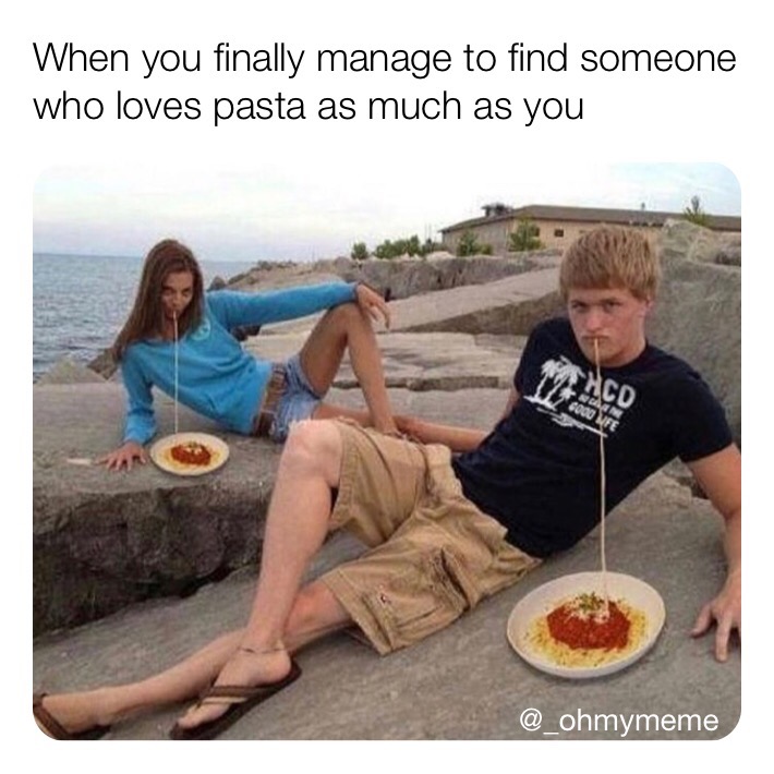dunkey & leah - When you finally manage to find someone who loves pasta as much as you Laco