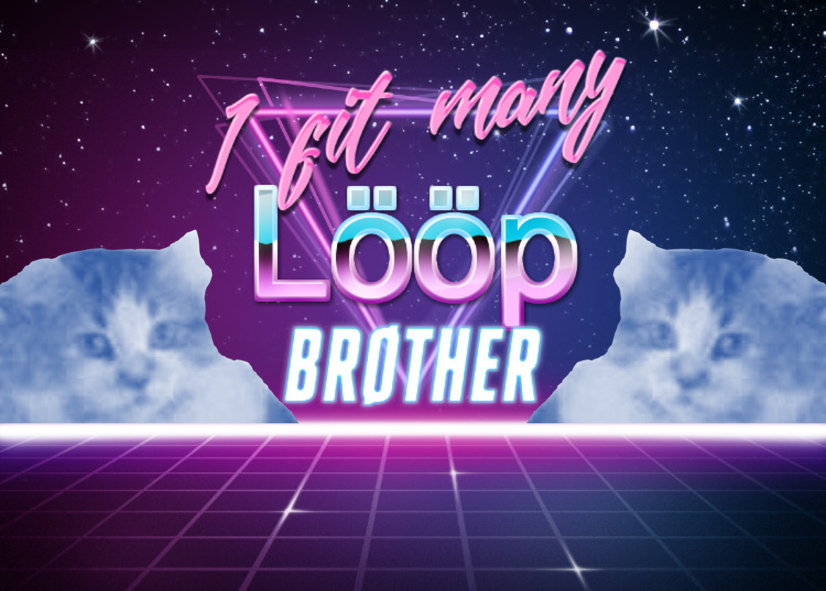 loops cat - graphic design - Iphop Brother