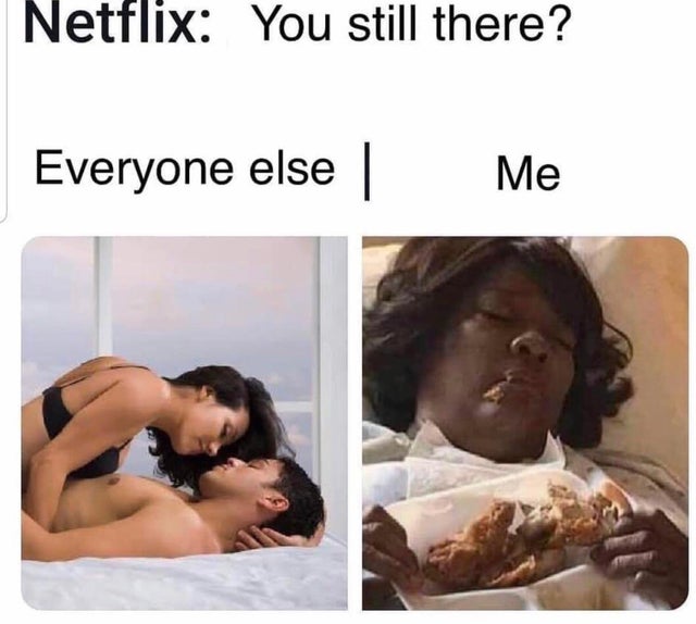 Meme - Netflix You still there? Everyone else | Me
