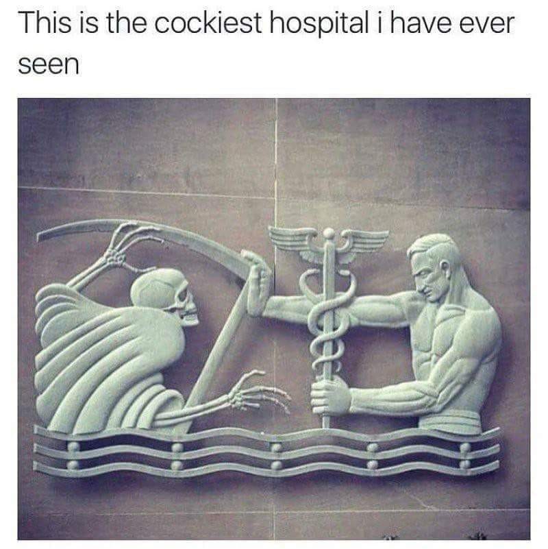 cockiest hospital - This is the cockiest hospital i have ever seen .