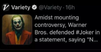 joker says the n-word - Amidst mounting controversy, Warner Bros. defended in a statement, saying