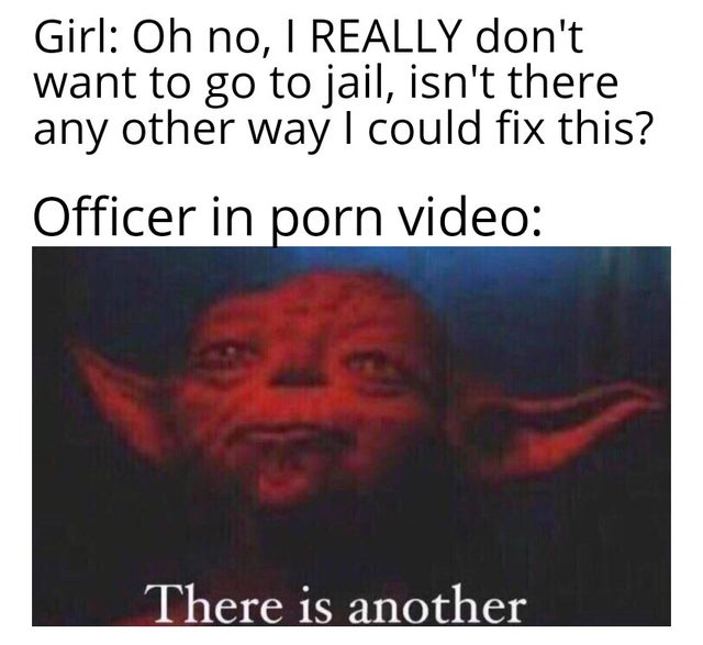 photo caption - Girl Oh no, I Really don't want to go to jail, isn't there any other way I could fix this? Officer in porn video There is another