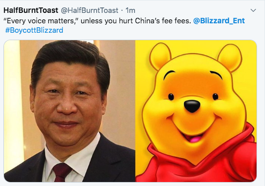xi jinping winnie the pooh - HalfBurnt Toast Toast. 1m "Every voice matters," unless you hurt China's fee fees. Blizzard