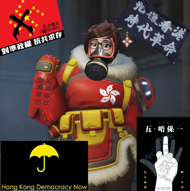 Mei has become a symbol of the resistance in Hong Kong