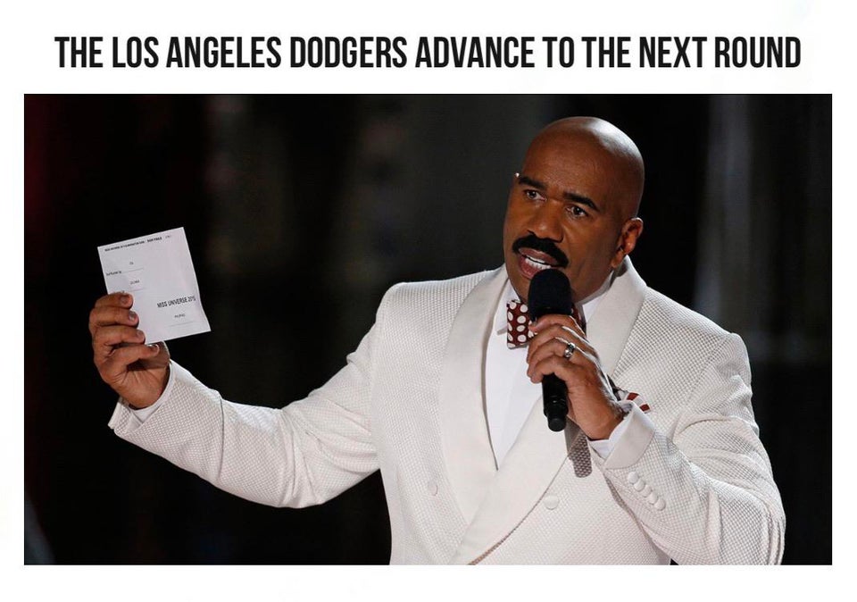 dodgers meme - steve harvey award - The Los Angeles Dodgers Advance To The Next Round Sonverse
