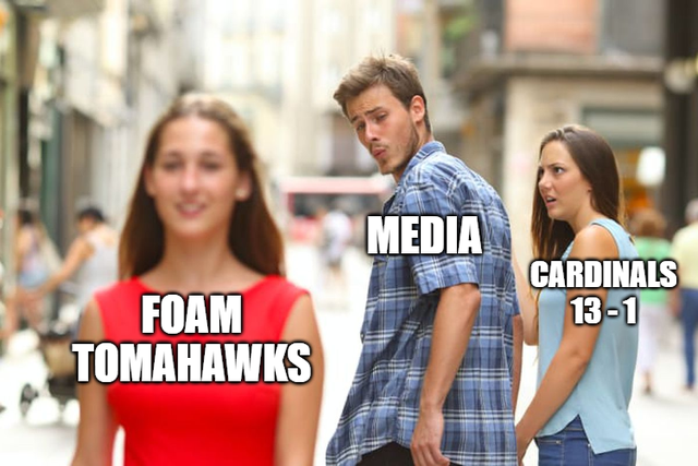 mlb playoff meme - eat a bag of dicks - Media Cardinals 131 Foam Tomahawks