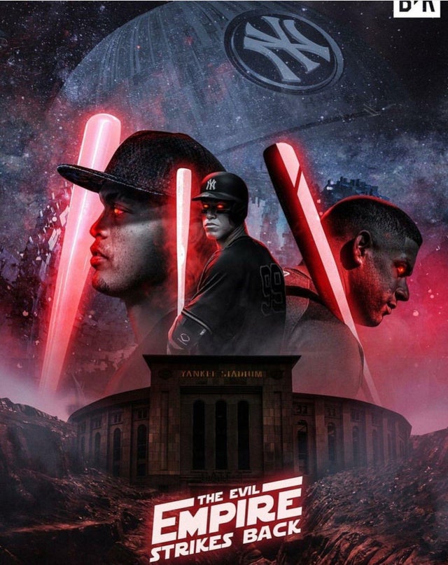 mlb playoff meme - logo yankees evil empire - D'N The Evil Empire Strikes Back