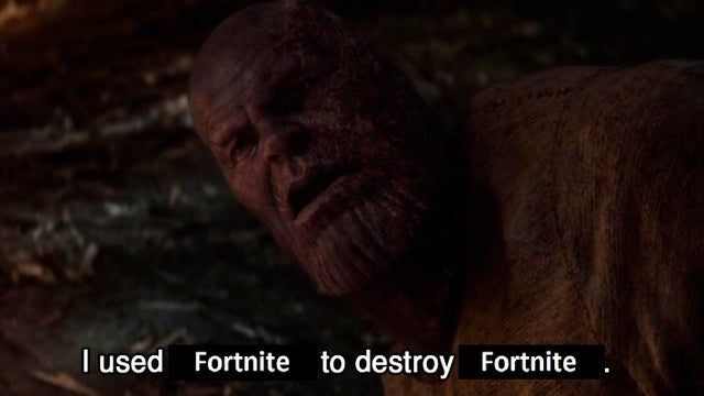 used the stones to destroy the stones - Tused Fortnite to destroy Fortnite.