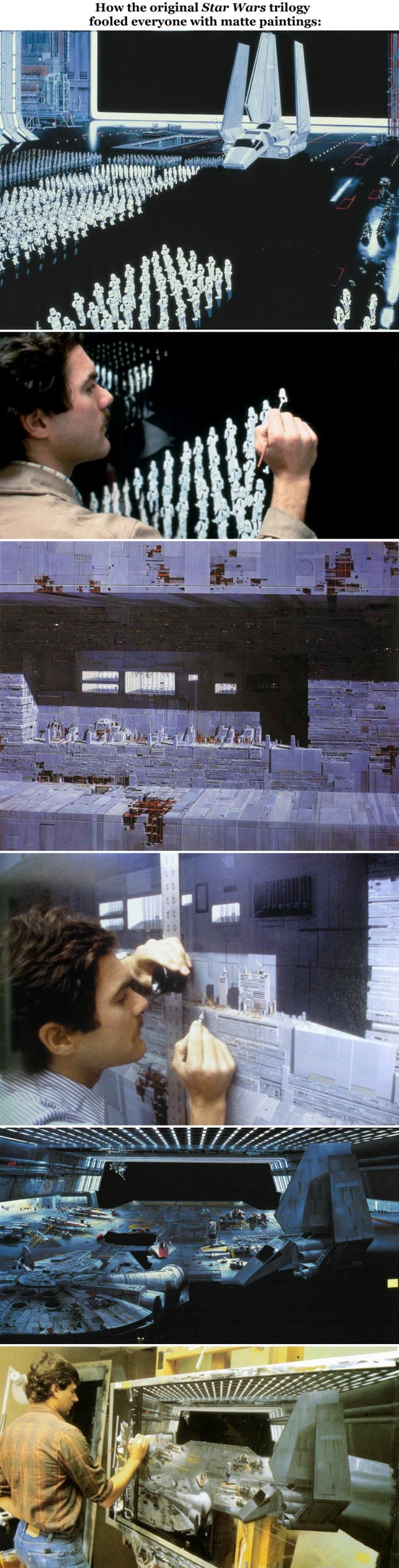 star wars matte painting - How the original Star Wars trilogy fooled everyone with matte paintings