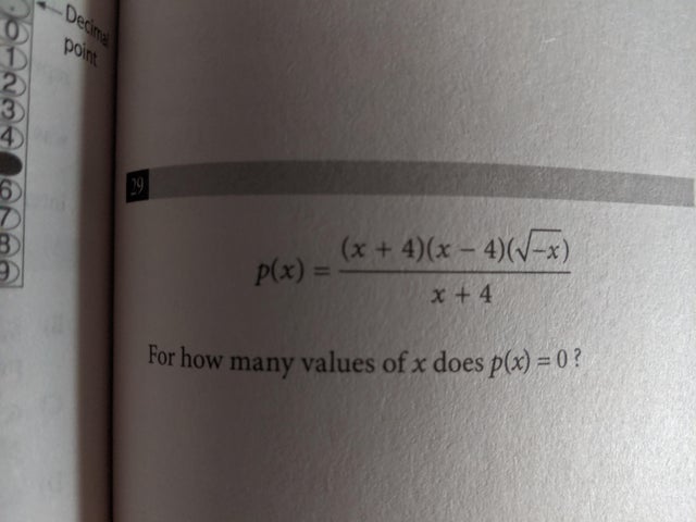 psat meme - point como px x 4x 1x x 4 For how many values of x does px 0 ?