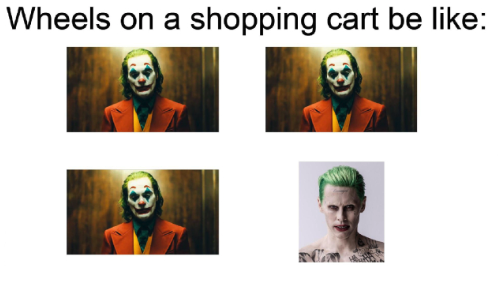 Wheels on a shopping cart be