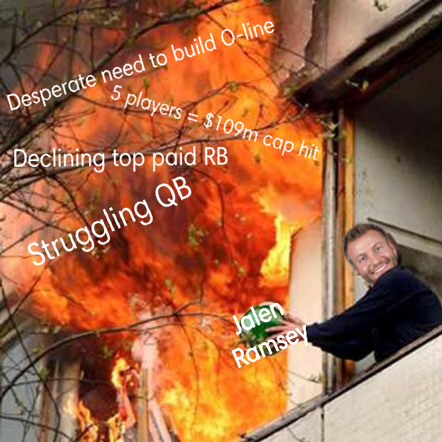 fire fail - Desperate need to build Oline 5 players $109m cap hit Despre players $ion 1 Declining top paid Rb
