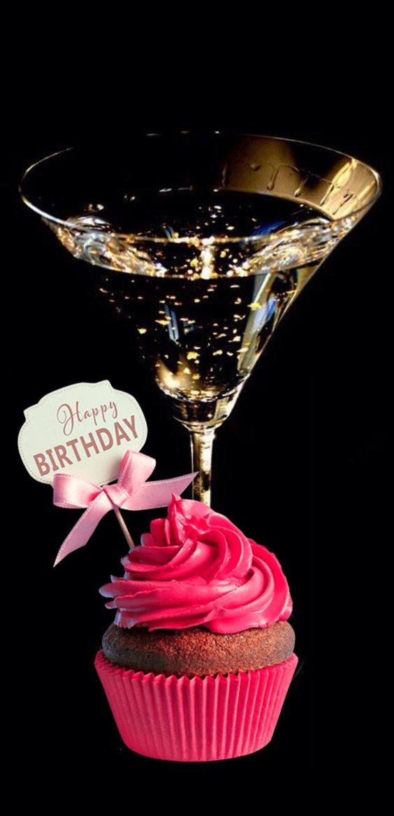 happy birthday message - happy birthday with champagne - Happy Birthday