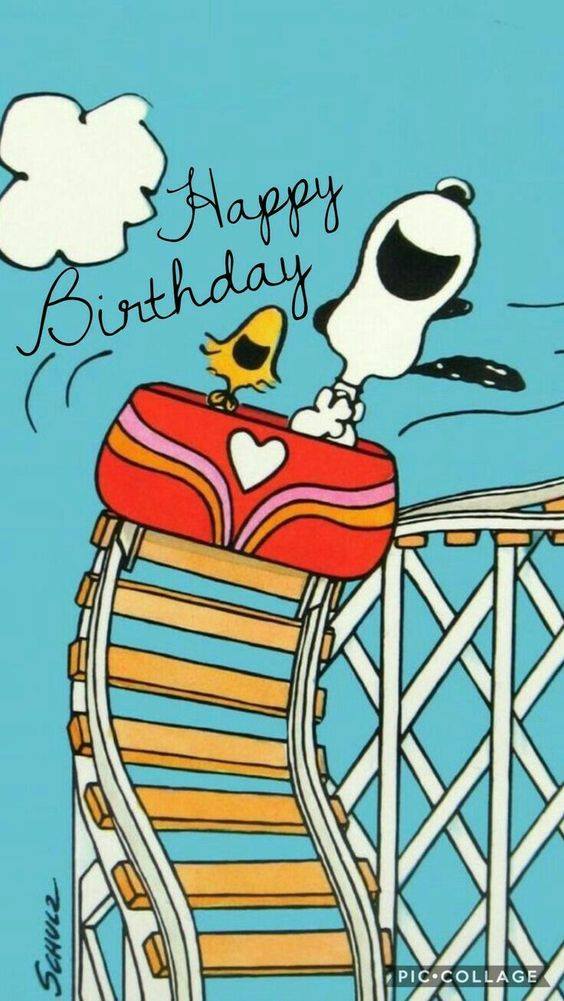 happy birthday message - snoopy woodstock birthday - > Happy Birthday Schulz Pic Collage