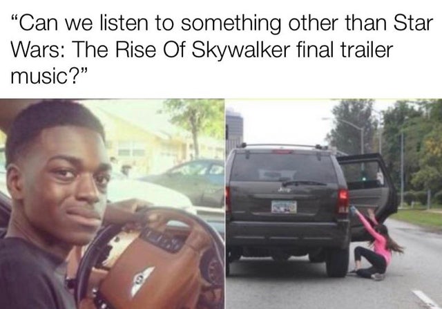 rise of skywalker meme - loads shotgun with malicious intent doom - "Can we listen to something other than Star Wars The Rise Of Skywalker final trailer music?"