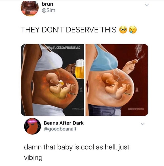 cursed comment - Instagram - brun They Don'T Deserve This Fonow Fuckboyproblem.S Gherculo Gereedcelebrities Beans After Dark damn that baby is cool as hell. just vibing