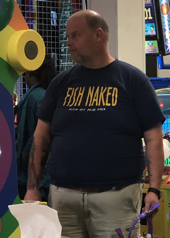 t shirt - Fish Naked Thew Off For Pc