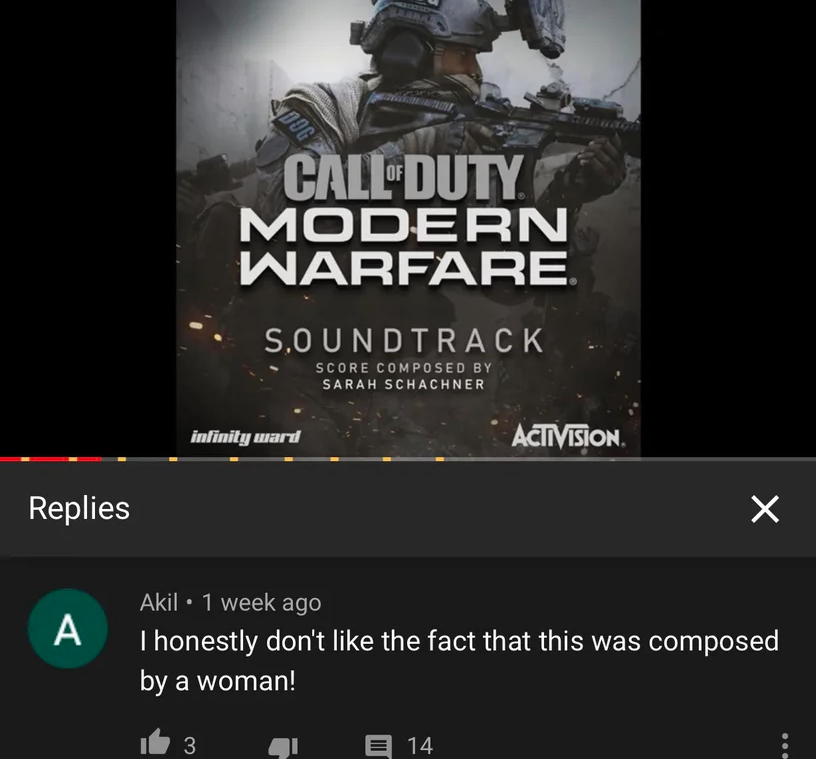 xbox 360 - Vina Call Duty Modern Warfare. Soundtrack Score Composed By Sarah Schachner infinity Ward Activision Replies X Akil 1 week ago Thonestly don't the fact that this was composed by a woman! it 3 e 14