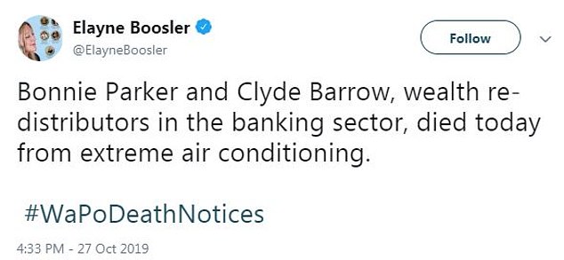 jenna jameson twitter muslims - Elayne Boosler Bonnie Parker and Clyde Barrow, wealth re distributors in the banking sector, died today from extreme air conditioning. Notices