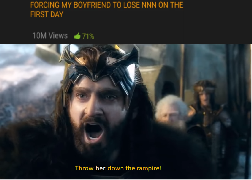 throw him from the ramparts - Forcing My Boyfriend To Lose Nnn On The First Day 10M Views 71% Throw her down the rampire!