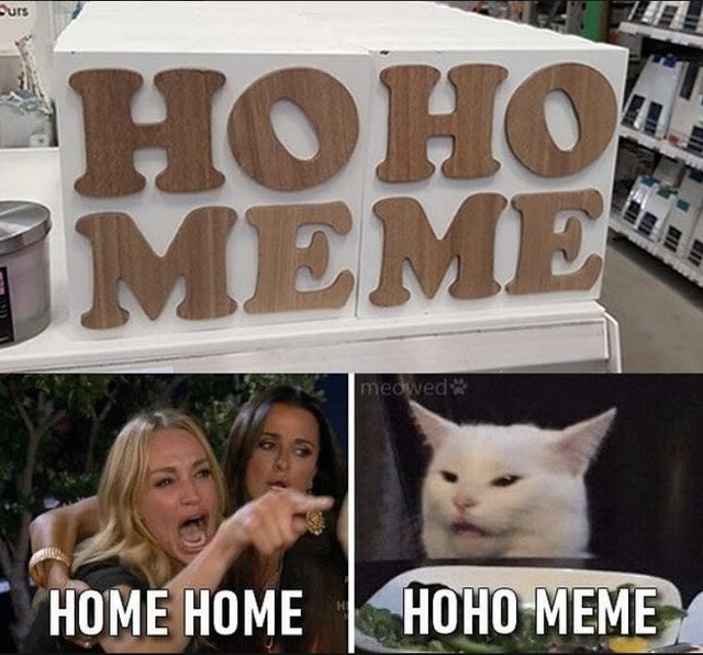 Internet meme - hoho meme woman yelling at cat