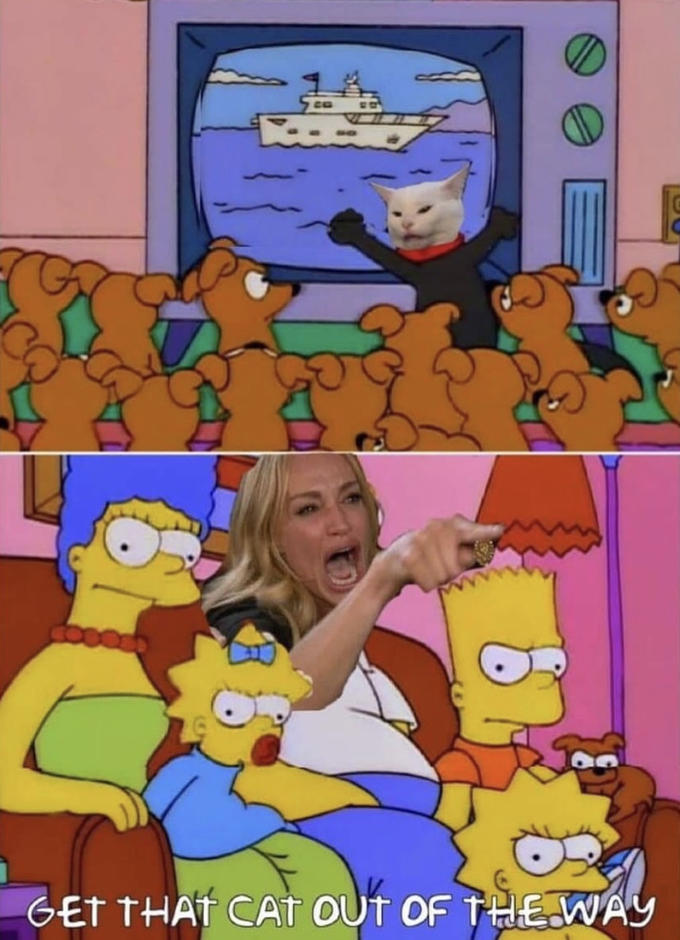 simpsons get that cat out of the way - Get That Cat Out Of The Way